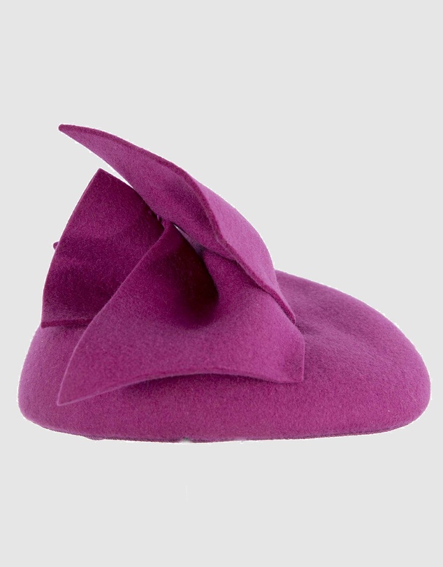 Max Alexander - Winter Fuchsia Felt Pillbox with Bow