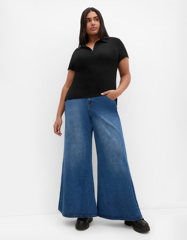 City Chic - Polo Rib Tee