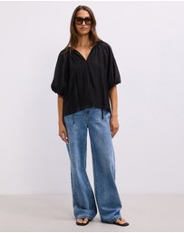 The Fated - Lila Puff Sleeve Blouse