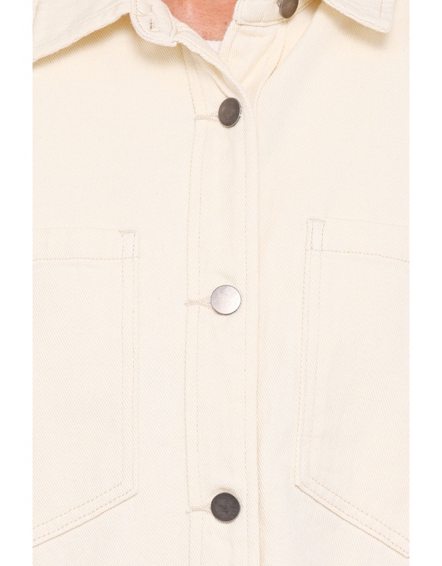 Petal & Pup - Toto Denim Shacket - Ivory