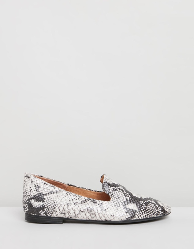 Naturalizer - Lorna Flat - Black/White Snake