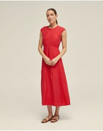 Oxford - Clementine Pin-Tuck Dress
