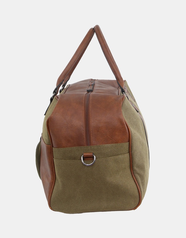 Pierre Cardin - Pierre Cardin Canvas Overnight Bag with Front Pocket