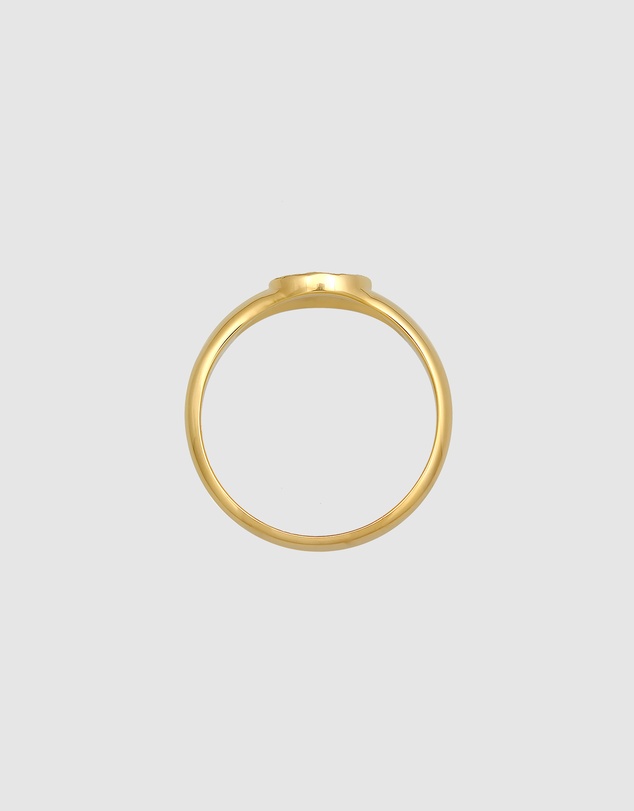 Haze & Glory - ICONIC EXCLUSIVE - Ring Grateful Structured Solid 375 Yellow Gold