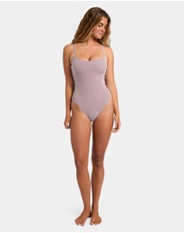 Billabong - Womens Mini Wave Check One Piece Swimsuit