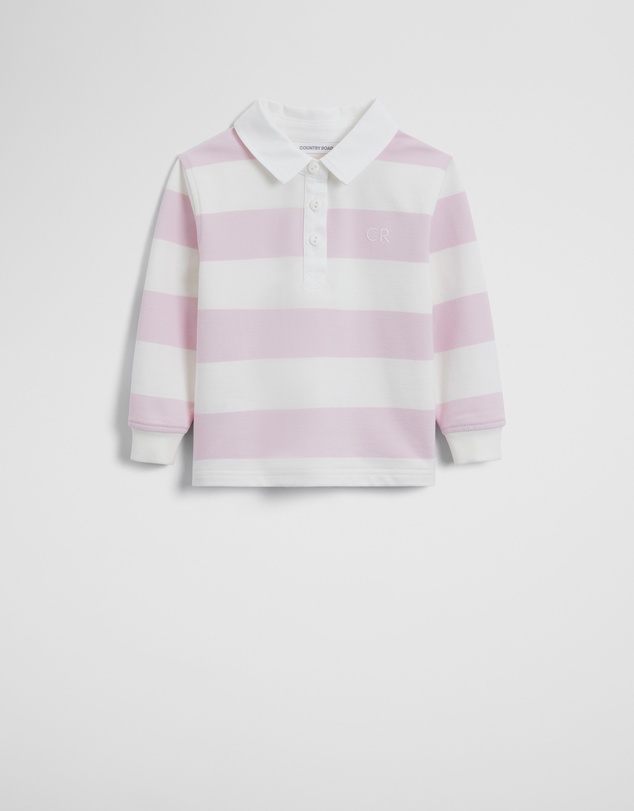 Country Road - Organically Grown Cotton Blend Long Sleeve Rugby Top