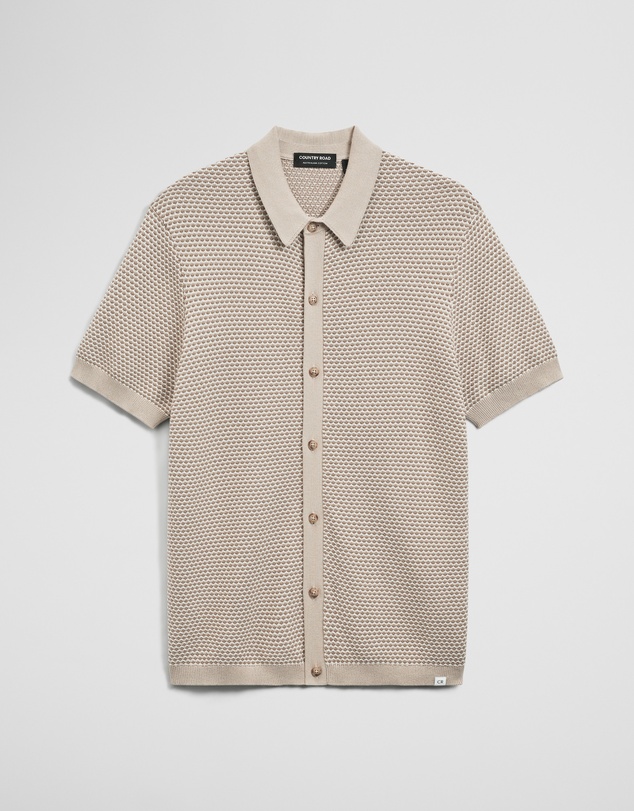 Country Road - Australian Cotton Jacquard Knit Shirt