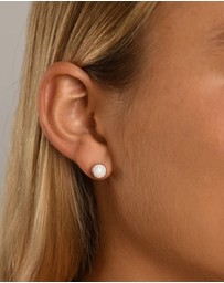 Von Treskow - Cased Czelline Opal Round Studs