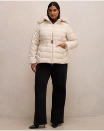 Forever New Curve - Macey Curve Short Puffer Jacket