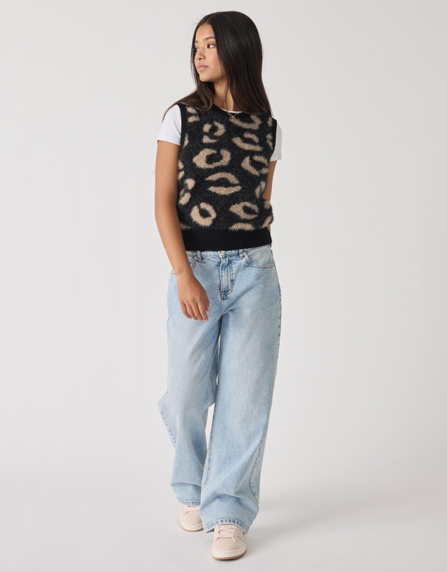 Decjuba Kids - Lucy Fluffy Crop Vest - Kids-Teens