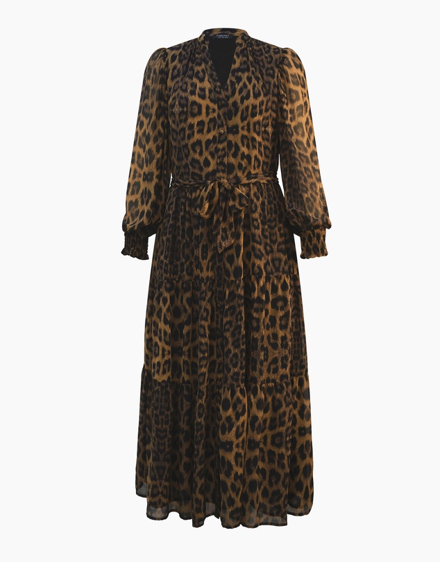 Forcast - Shakira V-Neck Button Dress