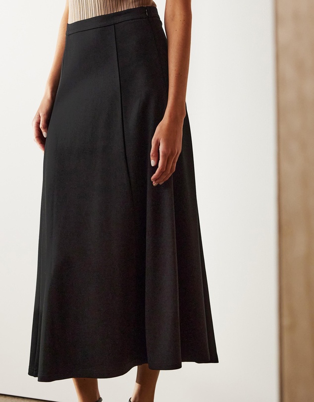 Atmos&Here - Lilee Ponte Flare Midi Skirt