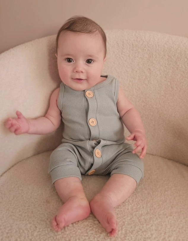 WITH LOVE FOR KIDS - BASICS Ribbed Romper - Babies