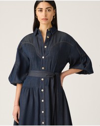 MOS The Label - Cleo Denim Shirt Dress