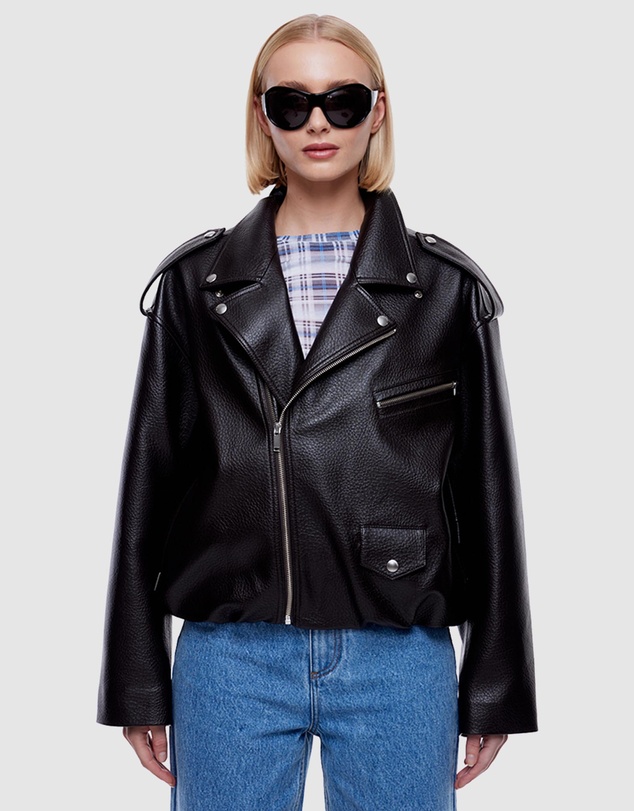 ENA PELLY - Faux Leather Biker Jacket