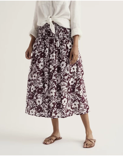 Seasalt - Rosemary A-Line Midi Skirt