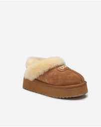 Ozwear Connection Uggs - Ugg Coquette Matelassé Logo Platform Slipper (Detachable Feature)