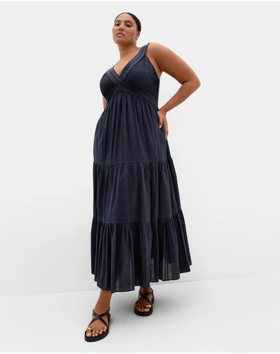 City Chic - Belle Trim Cotton Dress