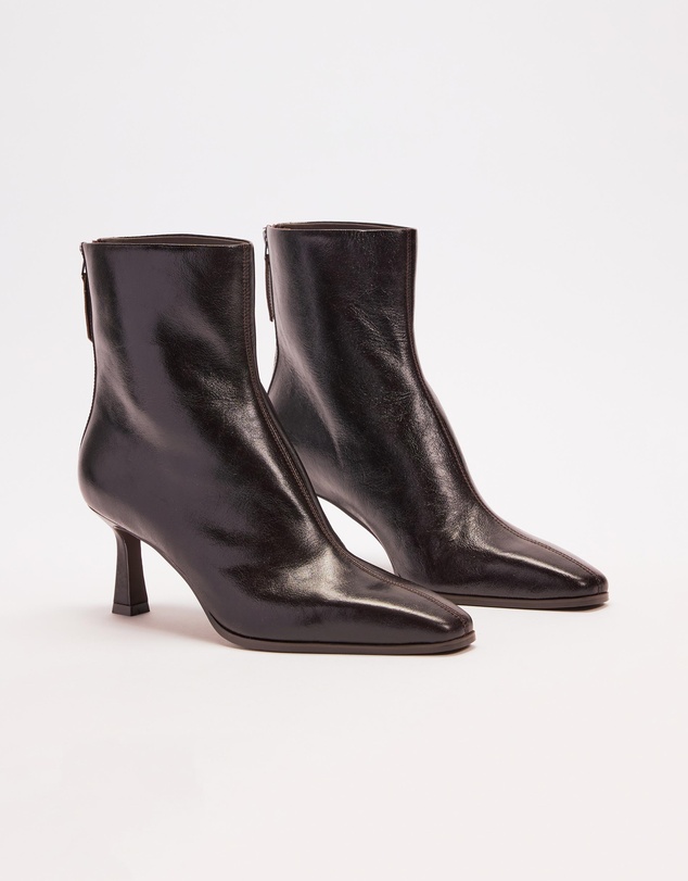 AERE - Karina Leather Ankle Boots
