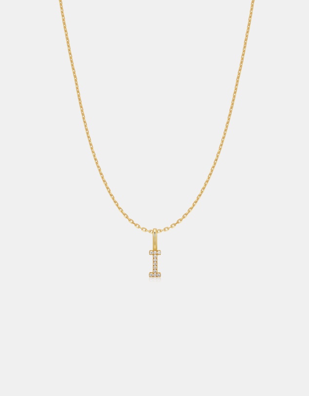 Ania Haie - Ania Haie Gold Letter I Initial Necklace