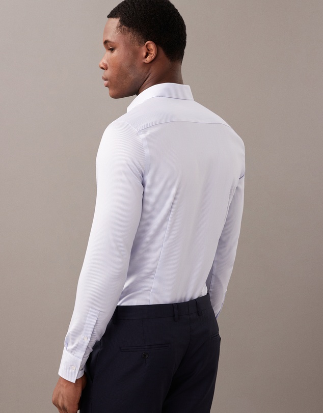 Calvin Klein - Stripe Slim Cotton Stretch Shirt