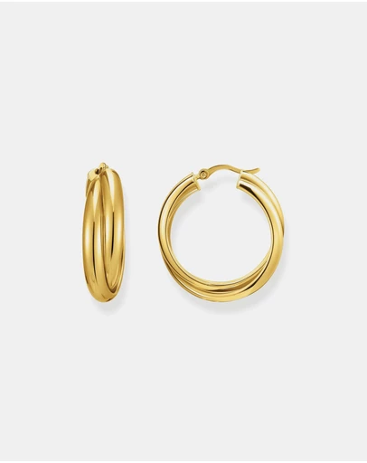 THOMAS SABO - Hoop earrings intertwined design gold