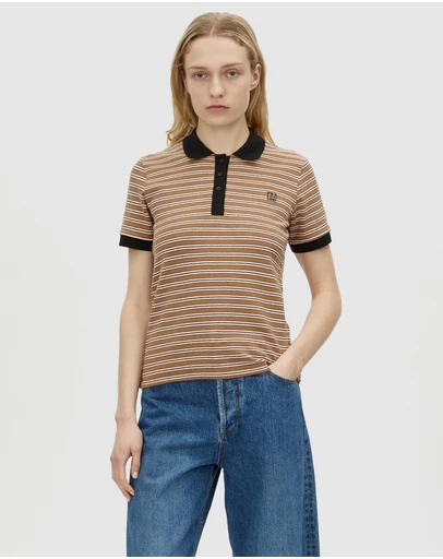 C&M CAMILLA AND MARC - Platinum Short Sleeve Polo