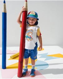 Huxbaby - Hux Back to Kinder Colour Block Hat - Babies-Kids
