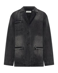 ONE TEASPOON - Worn Black Denim Boyfriend Blazer