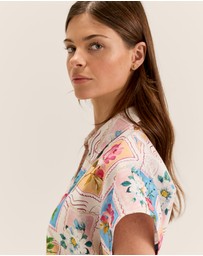 Review - Postcards Crop Shirt