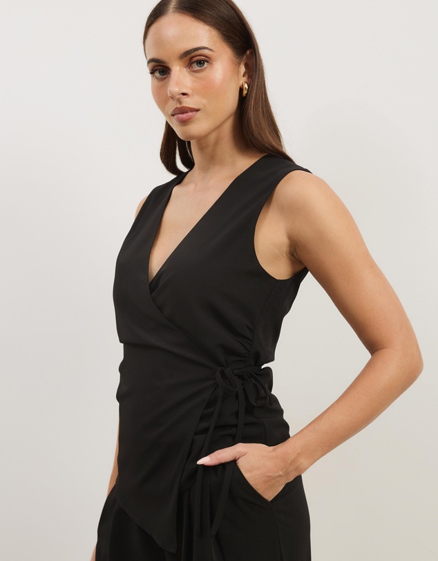 Atmos&Here - Ellie Wrap Waist Vest Top