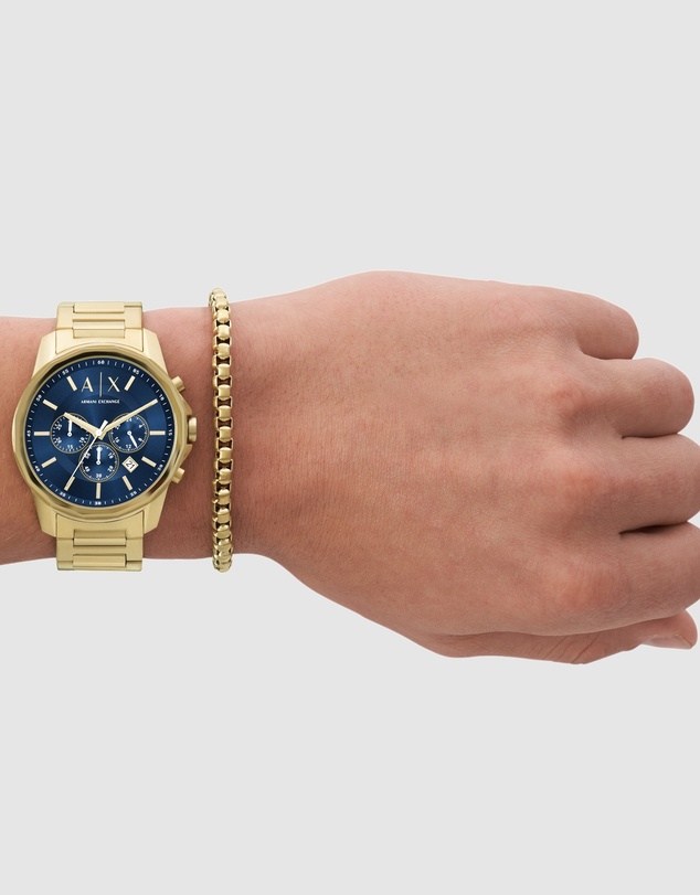 Armani Exchange - Gold Tone Chronograph Watch