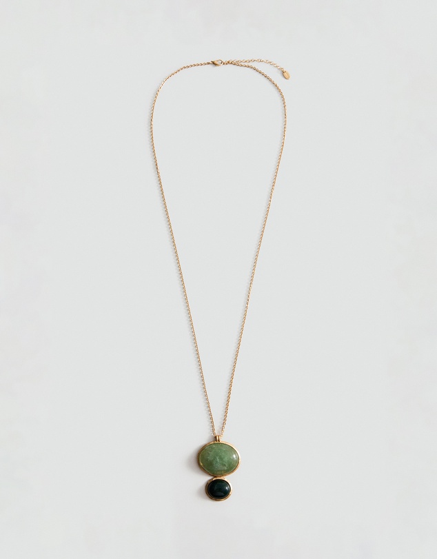 M.N.G - Long Pendant with Stones