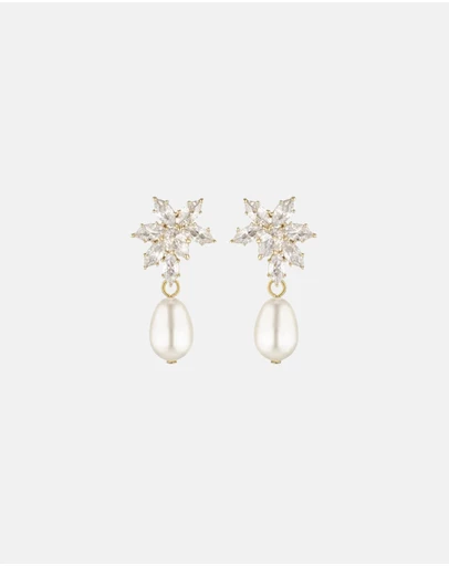 Stephanie Browne - Aster Pearl Earrings