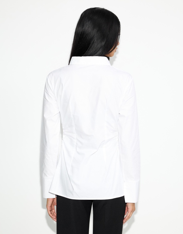 Dazie - Tia Ruched Button Up Shirt