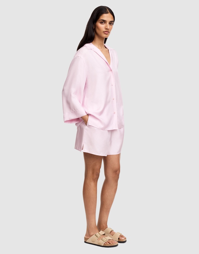 ARKET - L Side Silk Twill Shirt