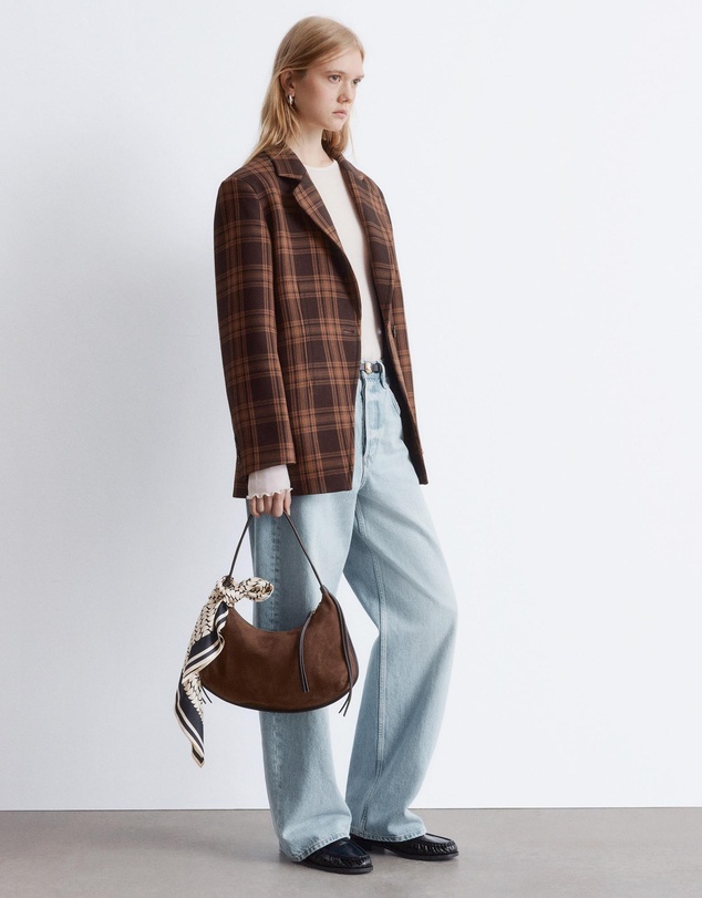 & Other Stories - Asymmetric Fitted Shoulder-Pad Blazer