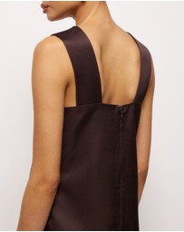 AERE - Isla Satin Mini Dress