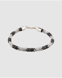 Kuzzoi - ICONIC EXCLUSIVE - Bracelet Male Nylon Sailing Rope Maritime 925 Sterling Silver