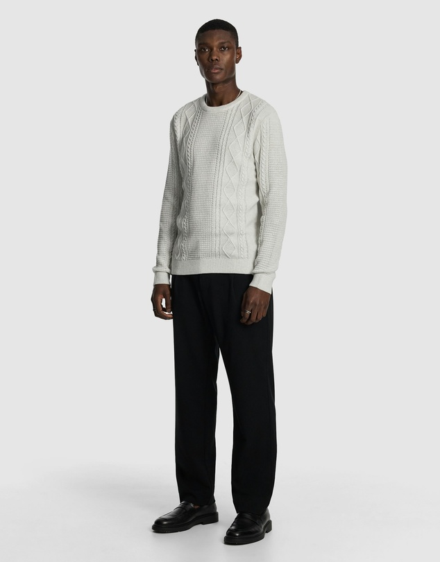 yd. - Jamie Cable Crew Knit Jumper