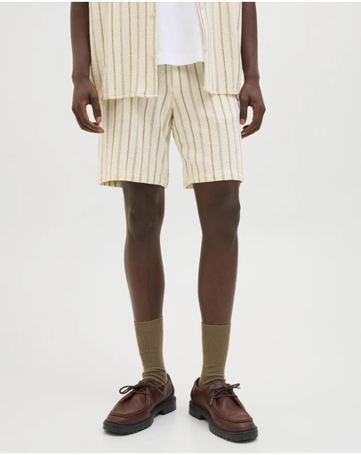Jack & Jones - Jaiden Coba Striped Jogger Shorts Mid Relaxed Fit