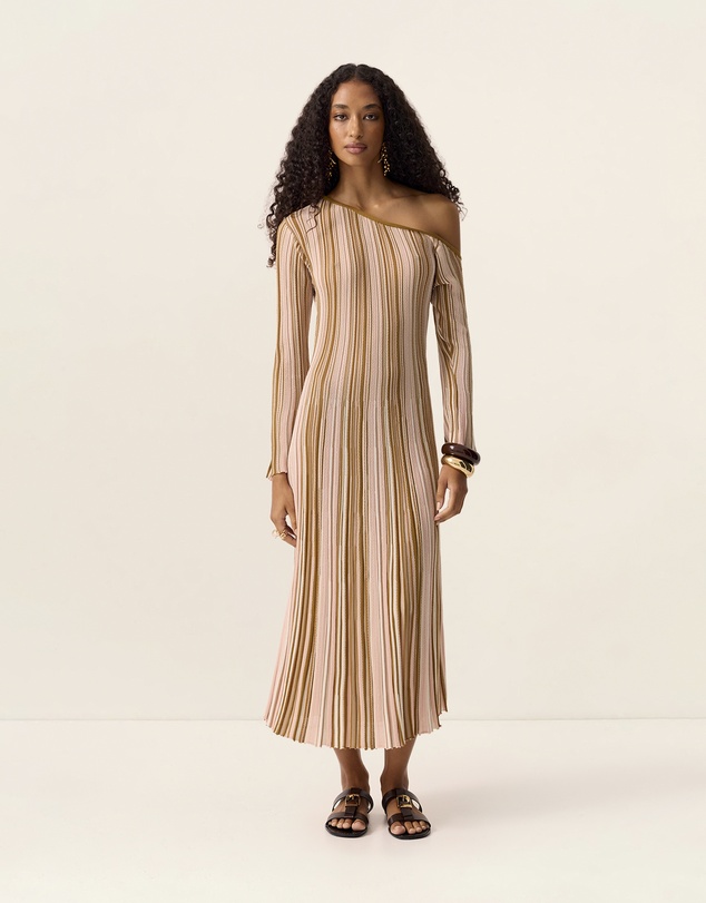 MOS The Label - Selva Knit Off Shoulder Dress