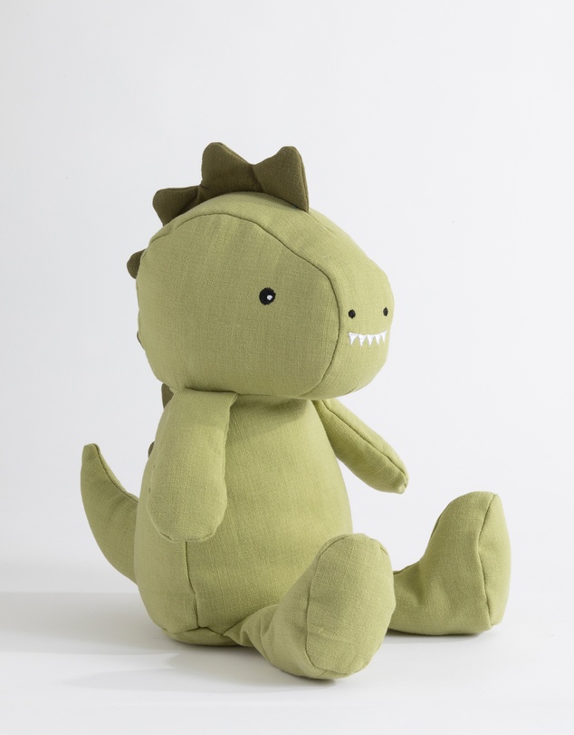 Living Textiles - Large Linen Animal - Dennis the Dinosaur