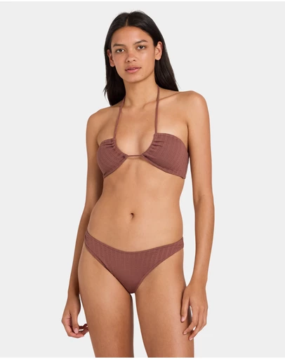 RVCA - Womens Pucker Bandeau Bikini Top