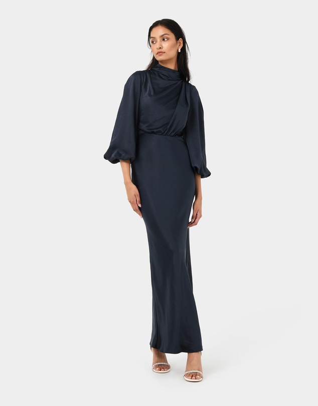 Forcast - Whitney Satin Cowl Neck Dress
