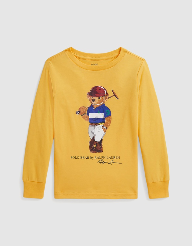 Polo Ralph Lauren - Polo Bear Cotton Long-Sleeve Tee - Kids