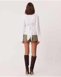 SNDYS - Teigan Cinched Button Shirt