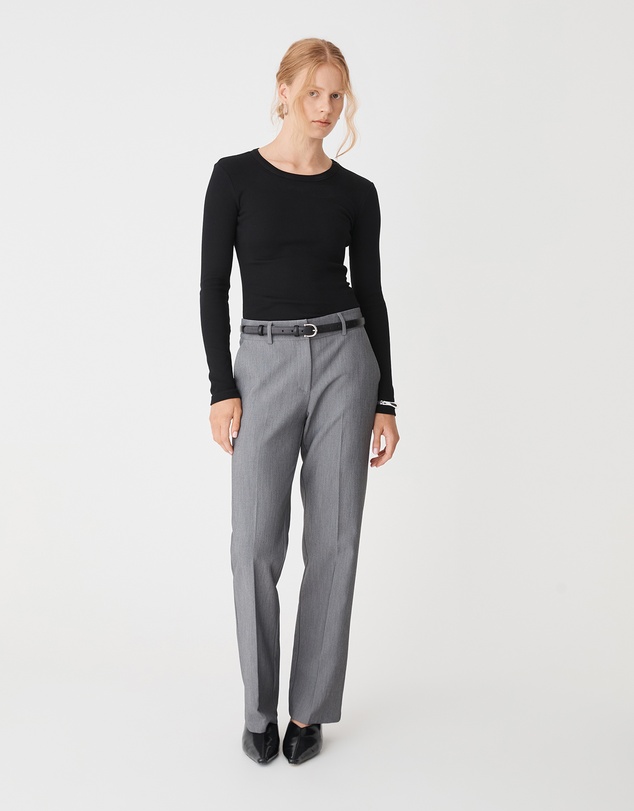 Forcast - Devon Long Sleeve Rib Tee
