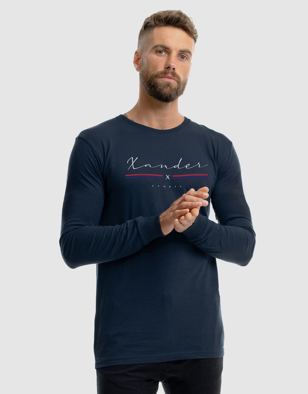 Xander - Grid Long Sleeve Tee