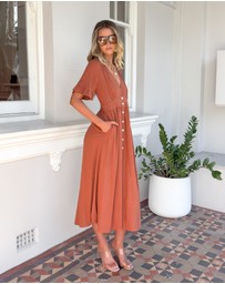 Esther & Co - Korbela Dress - Rust